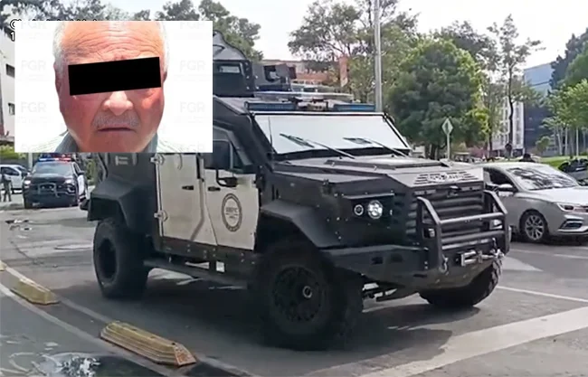 El convoy en el que fue sacado de las instalaciones de la FEMDO, partió alrededor de las 09:30 horas