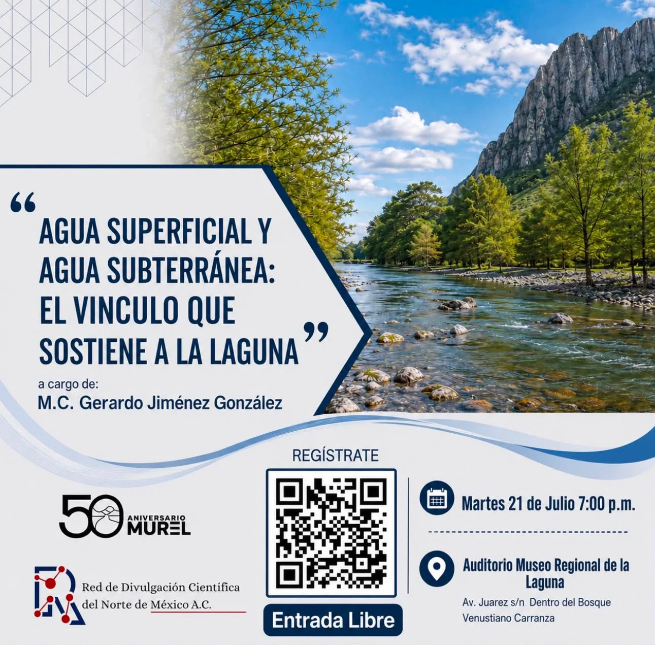 Red de Divulgación Científica convoca a conferencia sobre el agua en La Laguna