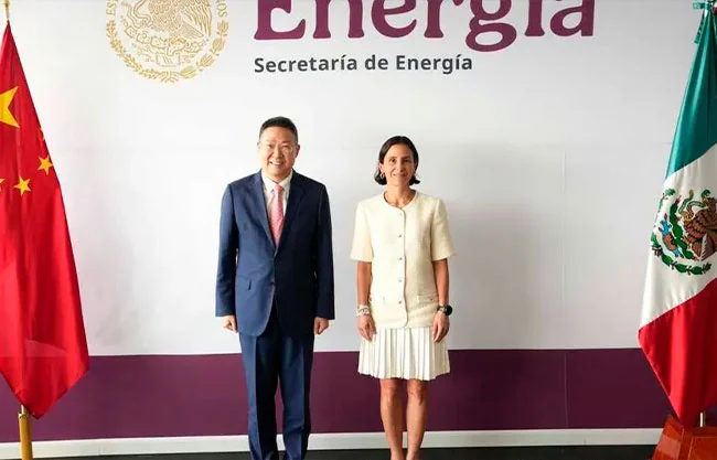Busca Sener estrechar cooperación energética con China tras destacar su liderazgo en renovables