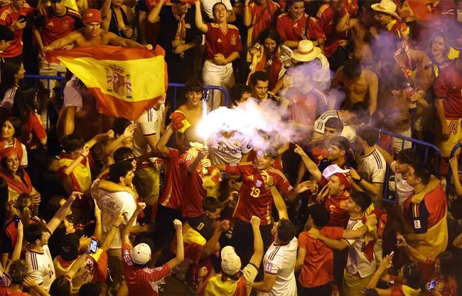 Reportan saldo blanco tras los festejos en Madrid por campeonato de España en el Mundial
