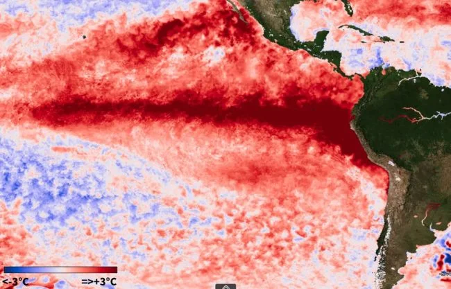 Nuevo pronóstico consolida la teoría de un Súper El Niño histórico con un calentamiento que excedería los 3 °C