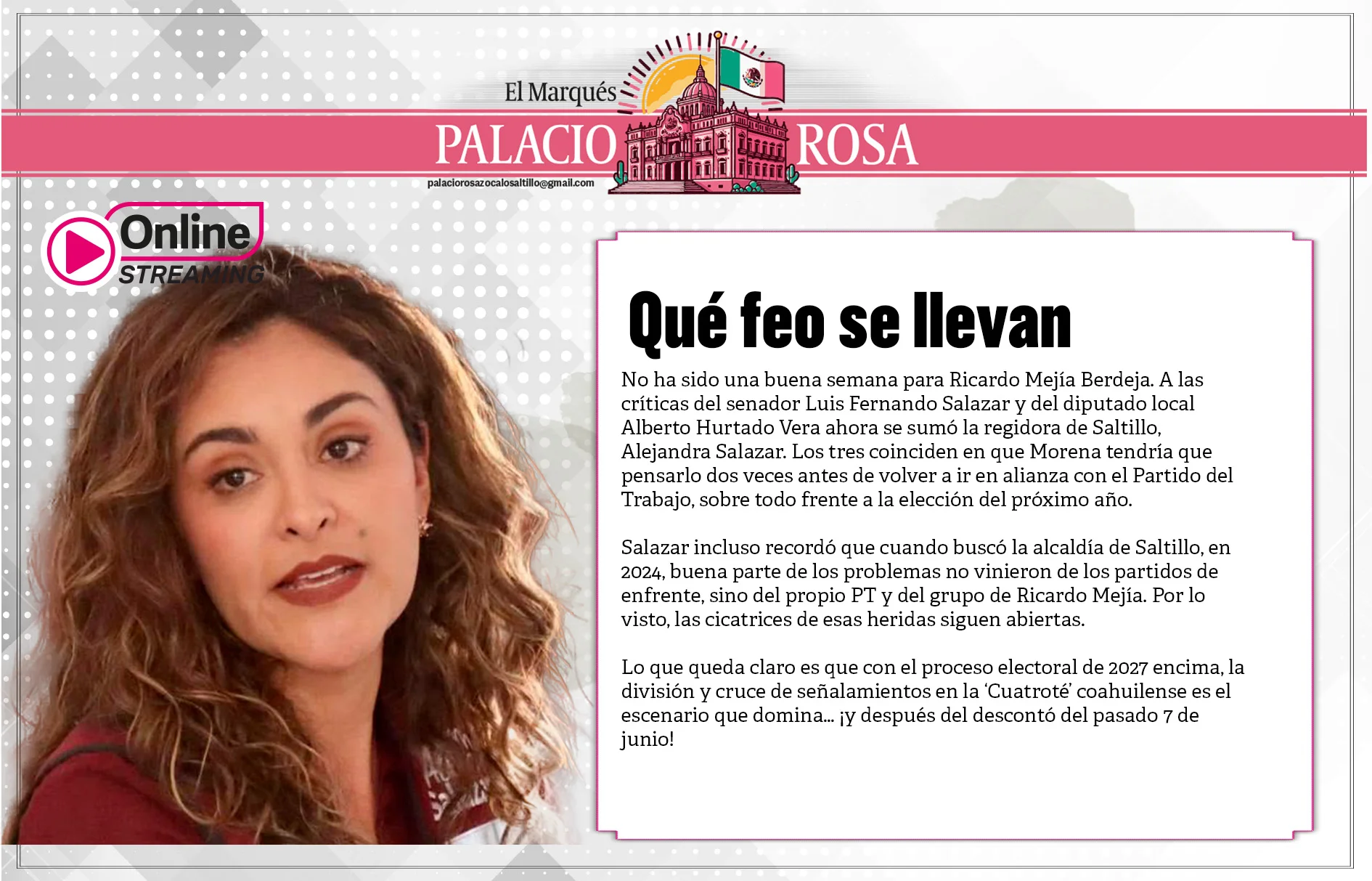 Qué feo se llevan