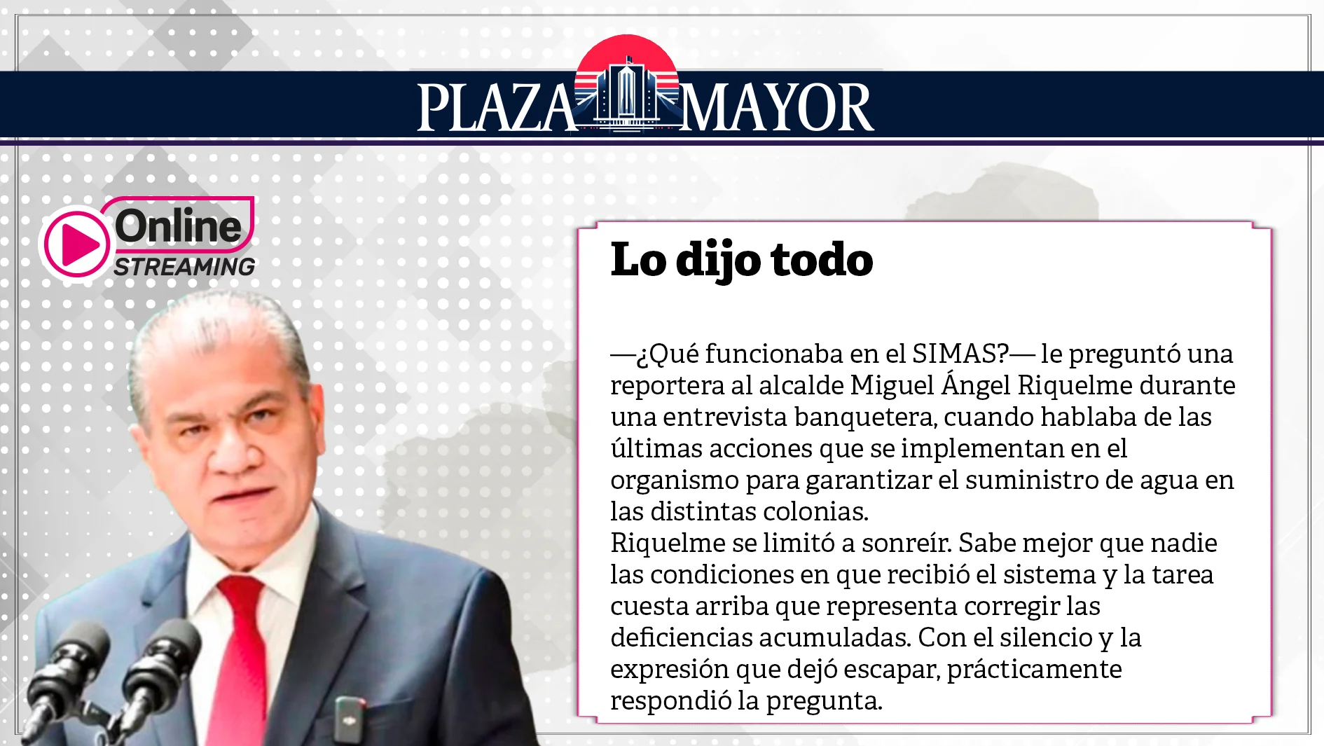 Lo dijo todo