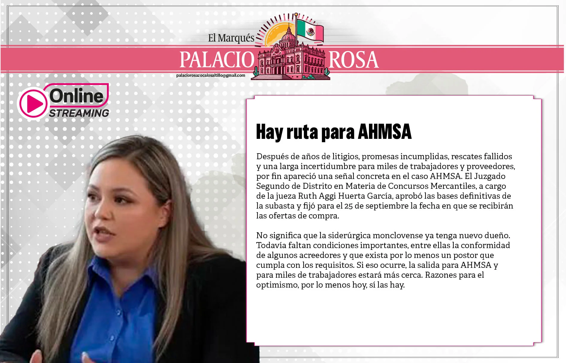 Hay ruta para AHMSA