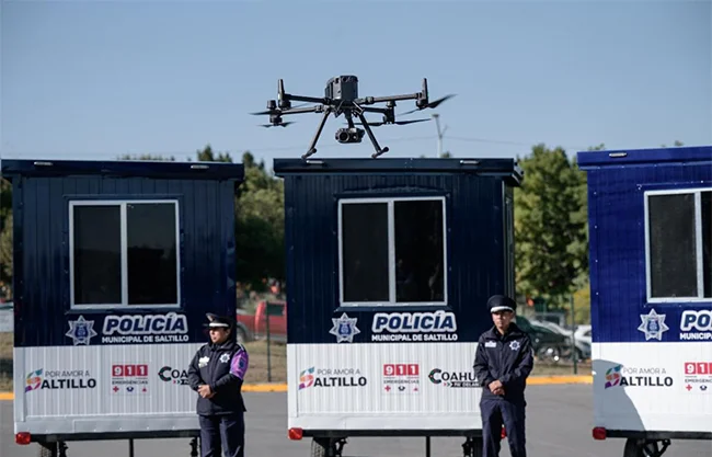 Sin tituloReforzarán a la Policía de Saltillo con equipos antidrones y antimotines para brechas con Zacatecas