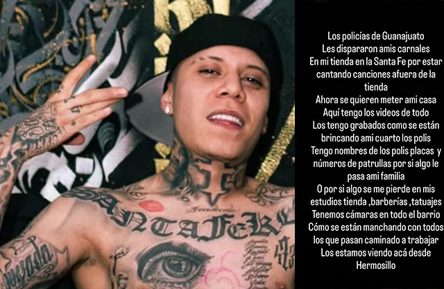 'Se están brincando a mi cuarto': Santa Fe Klan denuncia agresión policial en Guanajuato