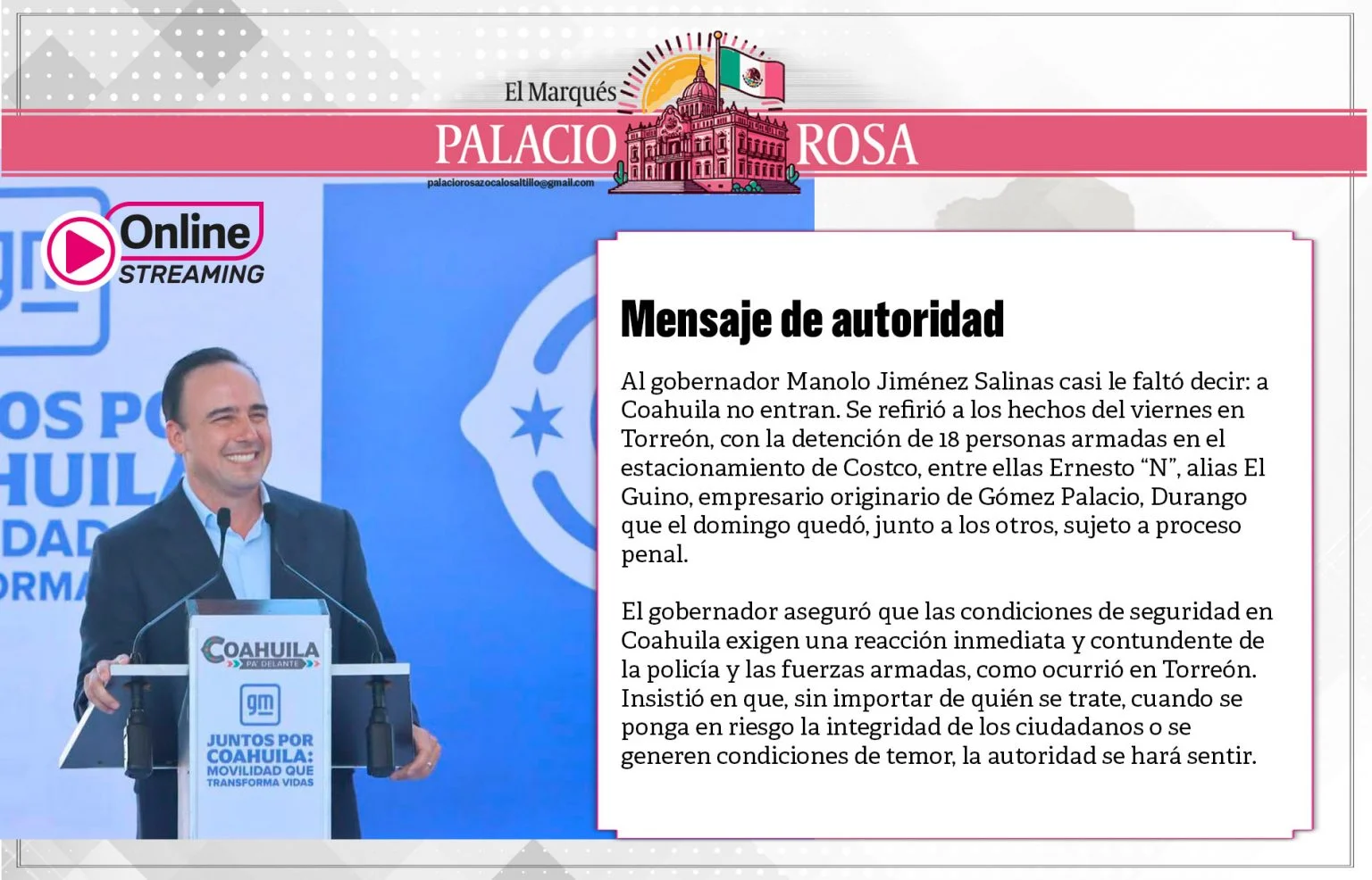 Mensaje de autoridad