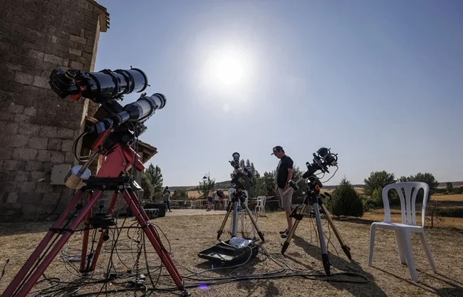La NASA toma un pueblo de Burgos para seguir eclipse y retransmitirlo al mundo