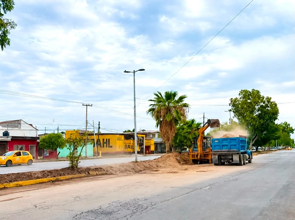 Inician rehabilitación integral del camellón central de la calzada Ramón Méndez