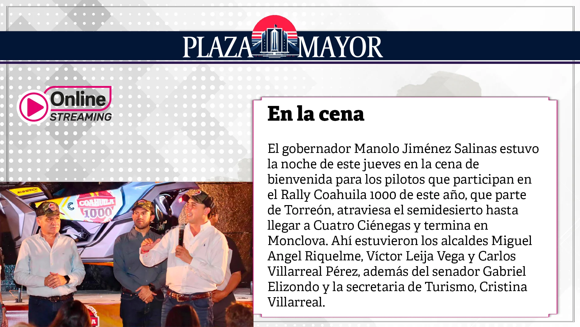 En la cena