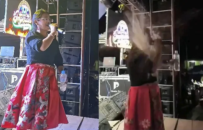 La cantante Soraya Nieto fue agredida con una botella durante concierto en Perú
