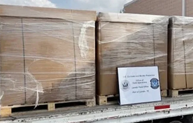 EU decomisa 3.2 toneladas de droga tras pasar por las narices de militares en Aduana de Laredo