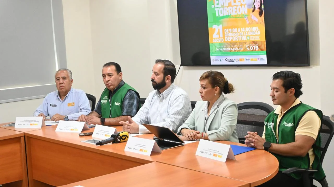 Anuncian Feria del Empleo con más de mil 200 vacantes en Torreón