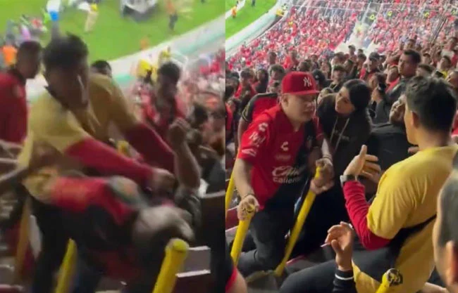 Sin tituloVIDEO: Vendedor y aficionados protagonizan pelea en tribuna del Estadio Jalisco