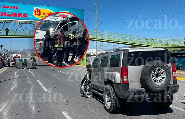 Ebrio en Hummer intenta huir tras provocar brutal choque y caos vial en el bulevar Fundadores