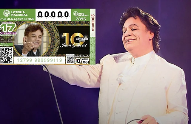 Juan Gabriel protagoniza billete de Lotería Nacional por su décimo aniversario luctuoso