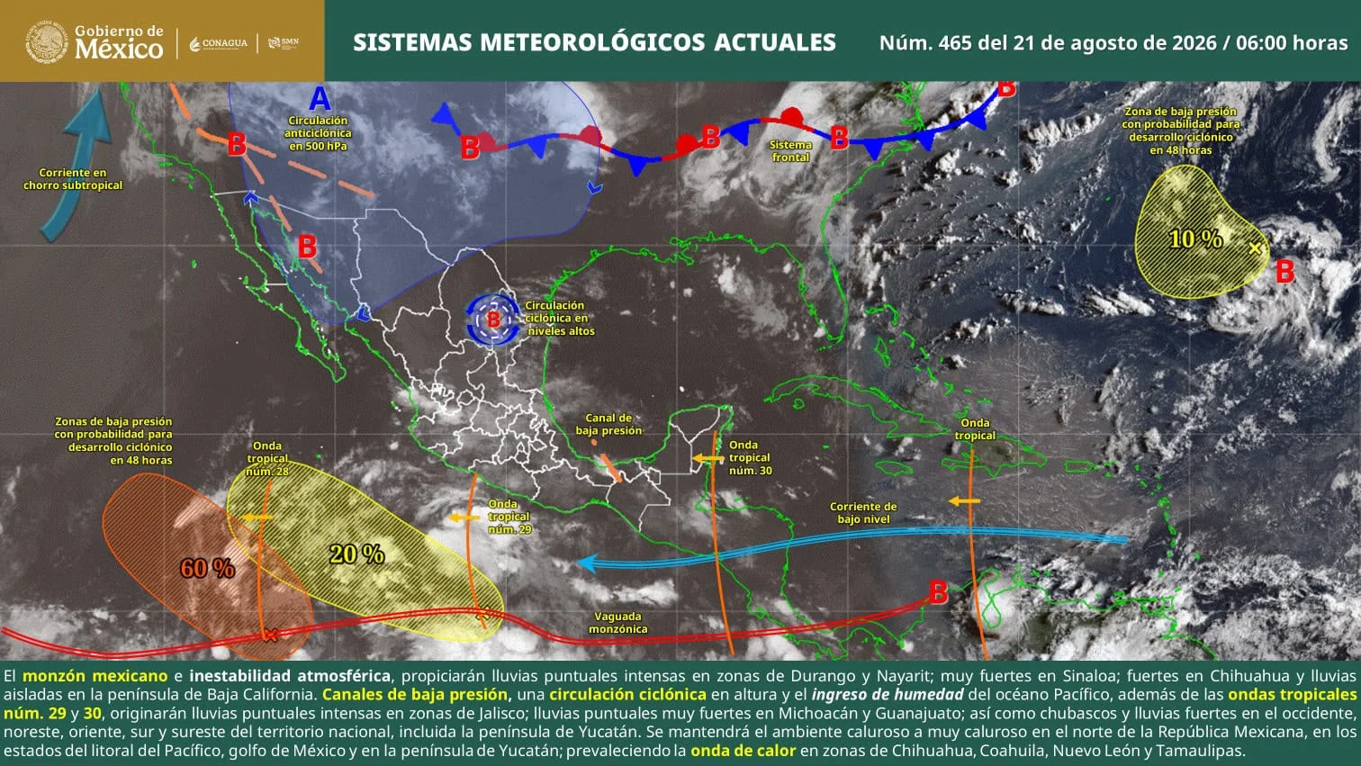 Prevén lluvias, granizo y fuertes rachas de viento para La Laguna este viernes