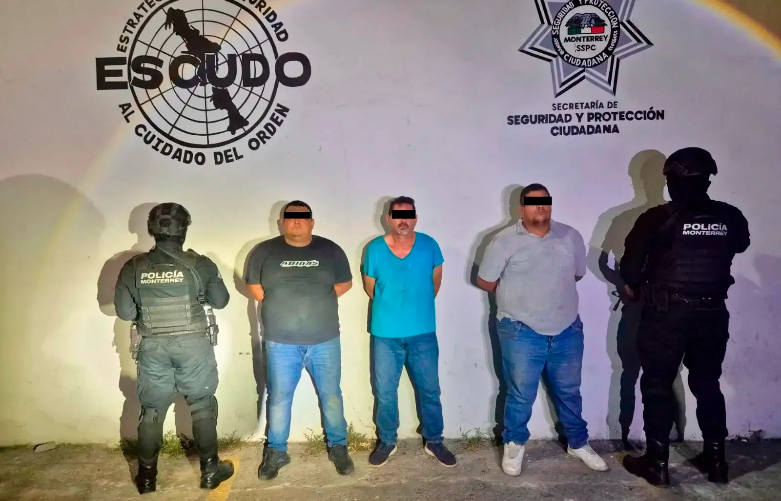 Capturan a tres hombres tras irrumpir en vivienda y someter a adulta mayor en Monterrey