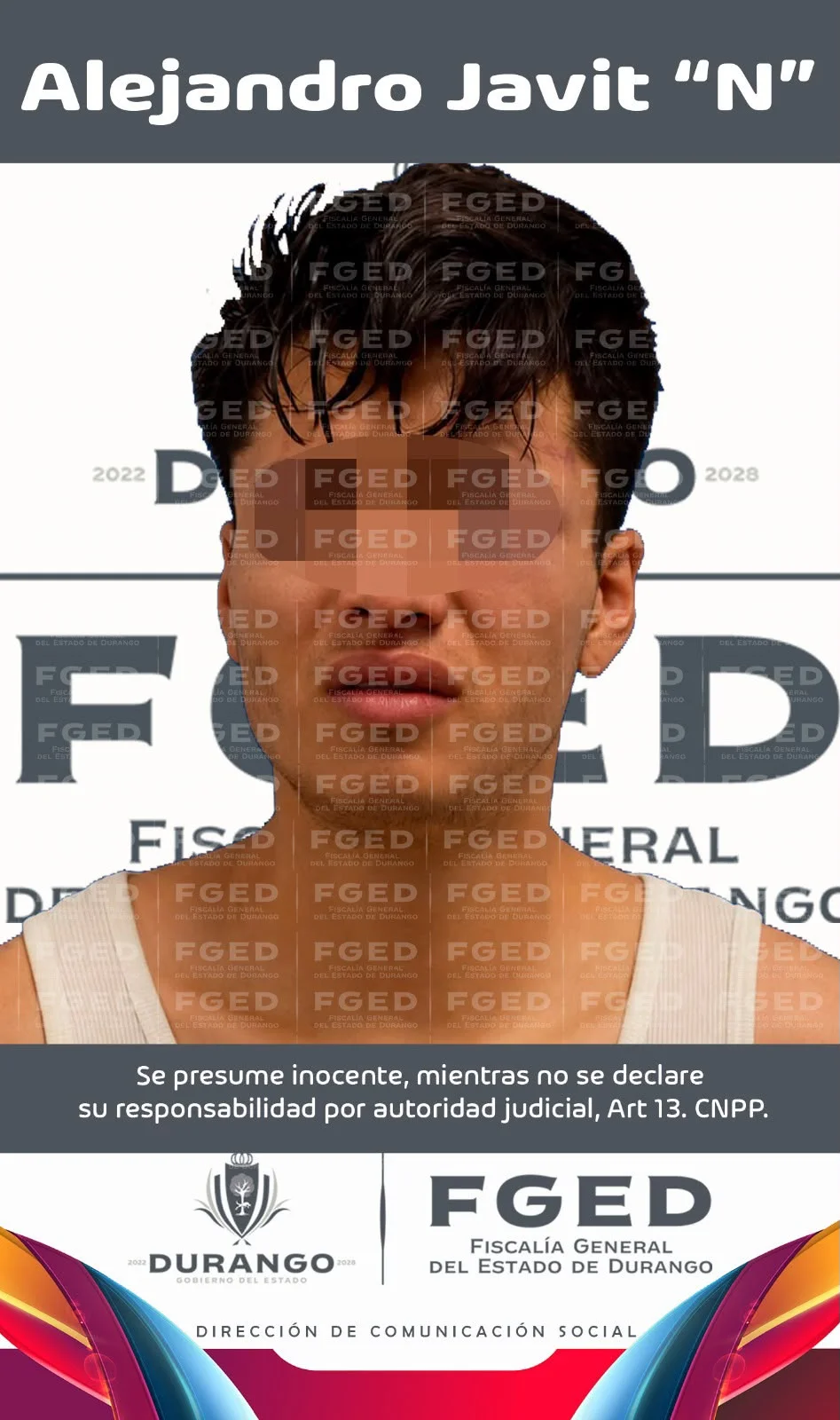 Roba camioneta afuera de secundaria en Gómez Palacio y termina chocando contra barda; responsable es vinculado a proceso