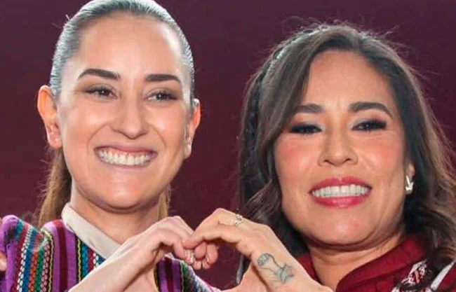 Senadora desata polémica; rinde informe con imitadora de Sheinbaum