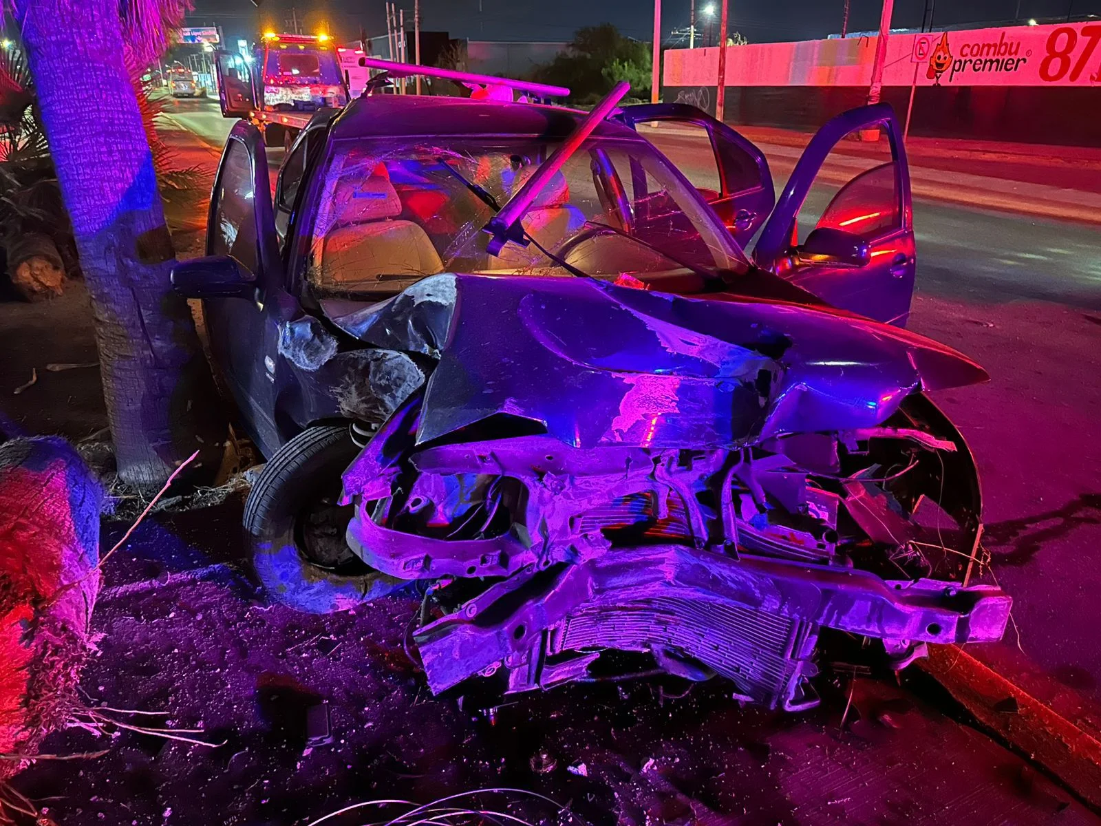 Dos lesionados tras aparatoso accidente sobre la carretera Torreón-Matamoros; conductor manejaba ebrio