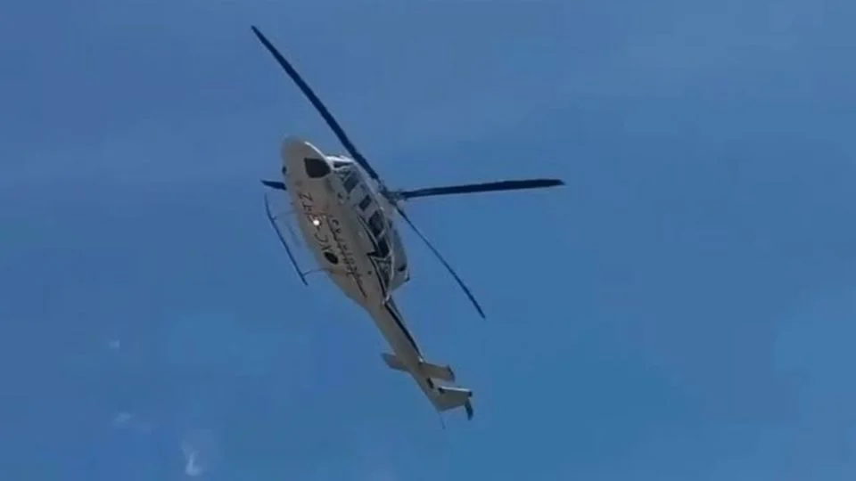 Eduardo Ramírez gobernador de Chiapas, libra percance a bordo de un helicóptero
