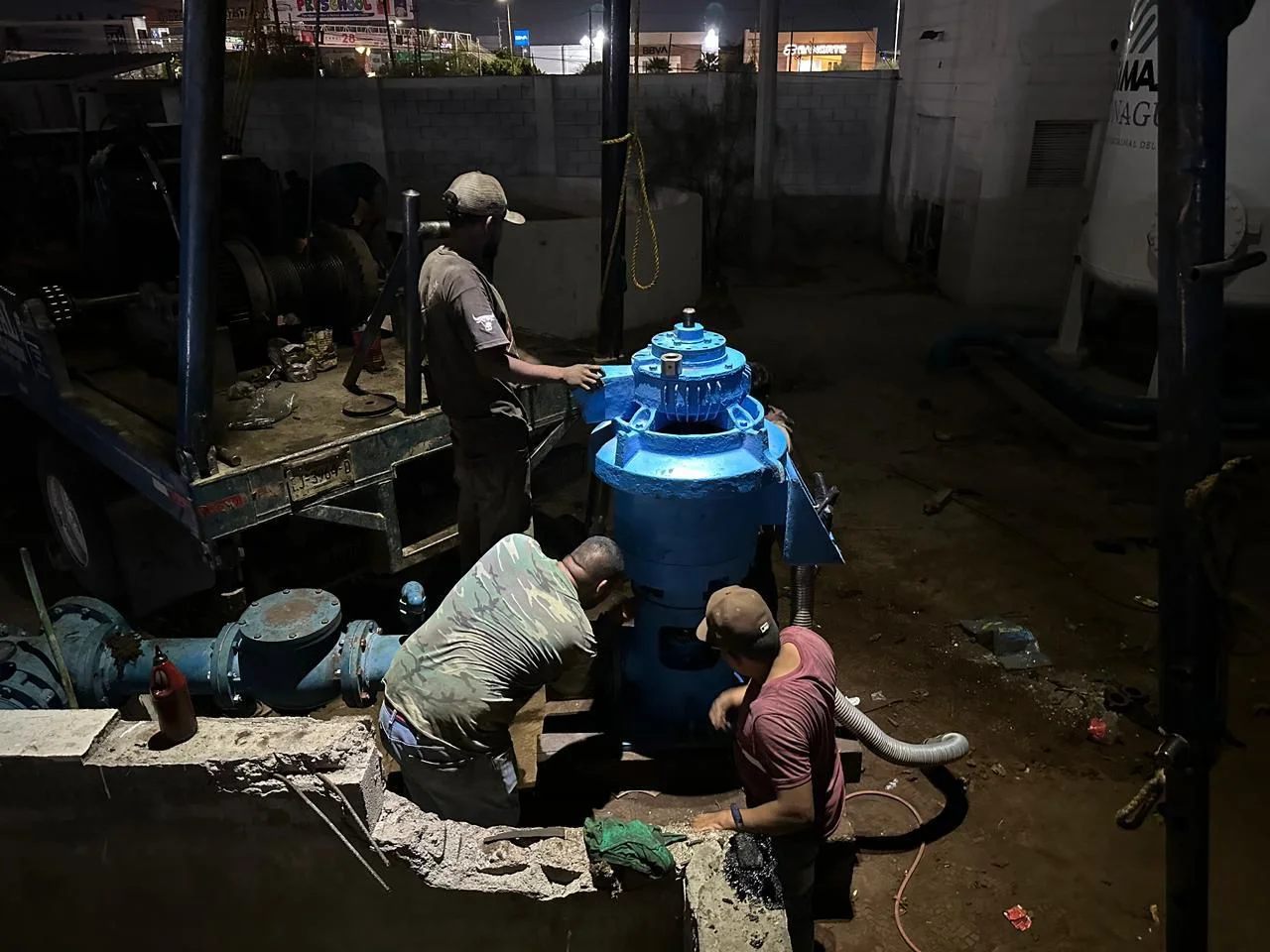 Reincorporan pozo 32R a la red de agua potable con 35 litros por segundo