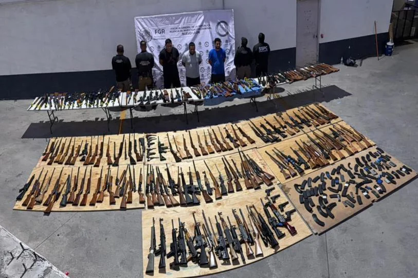 García Harfuch: Arsenal asegurado en Nuevo León venía de Texas