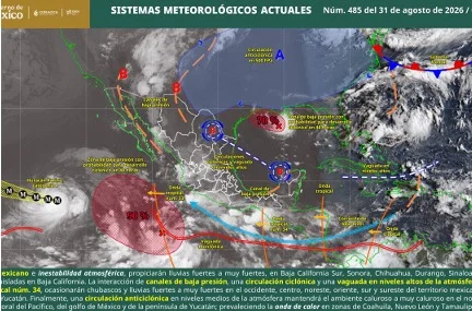 Prevén lluvias muy fuertes, granizo y rachas de hasta 70 km/h en Coahuila