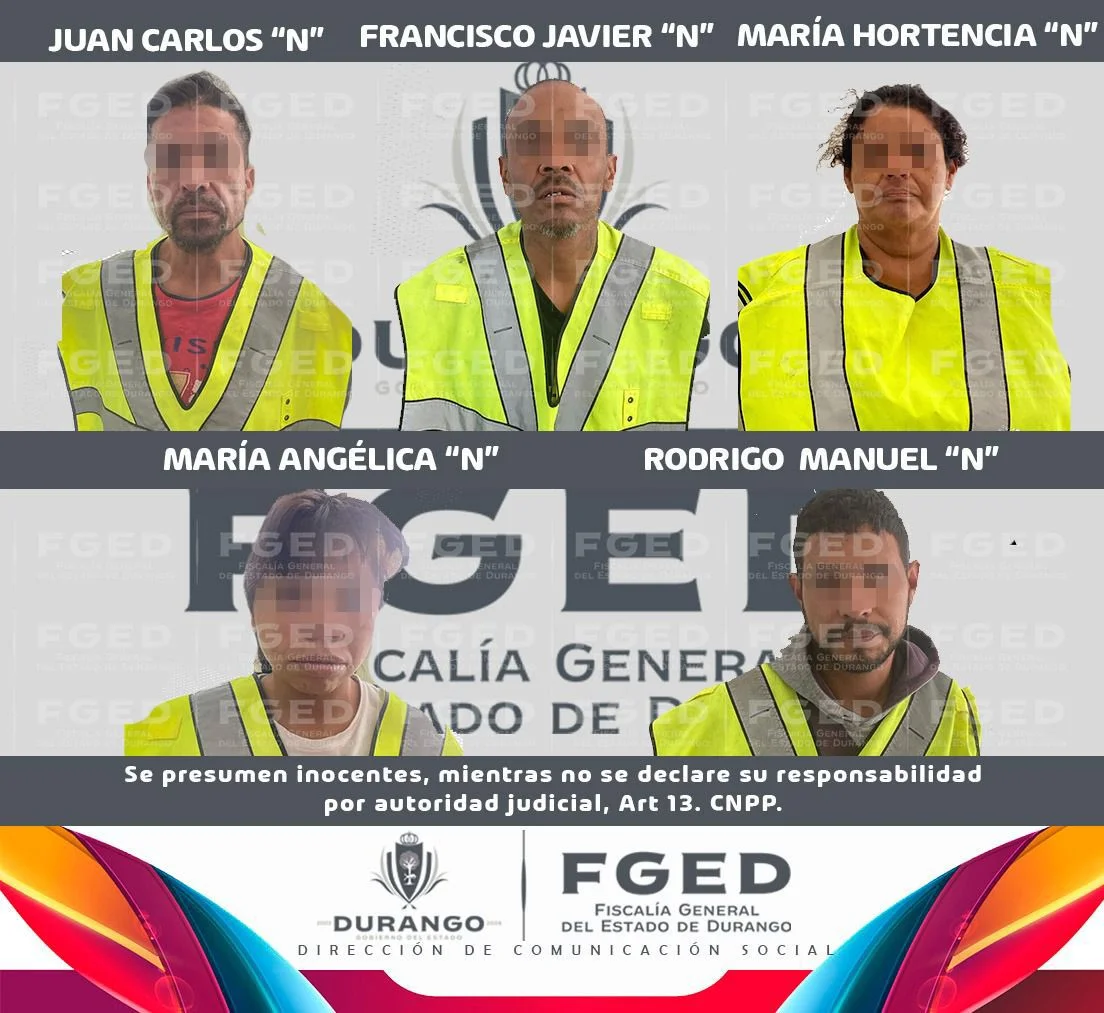 FGED vincula a proceso a presuntos responsables de delitos contra la salud en Gómez Palacio y Durango capital