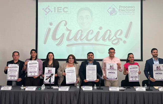Busca IEC a 190 consejeros en 38 municipios para elección del 2027
