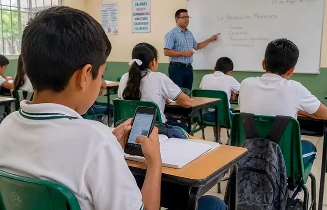 Proyecta SEP regulación escalonada de celulares en escuelas