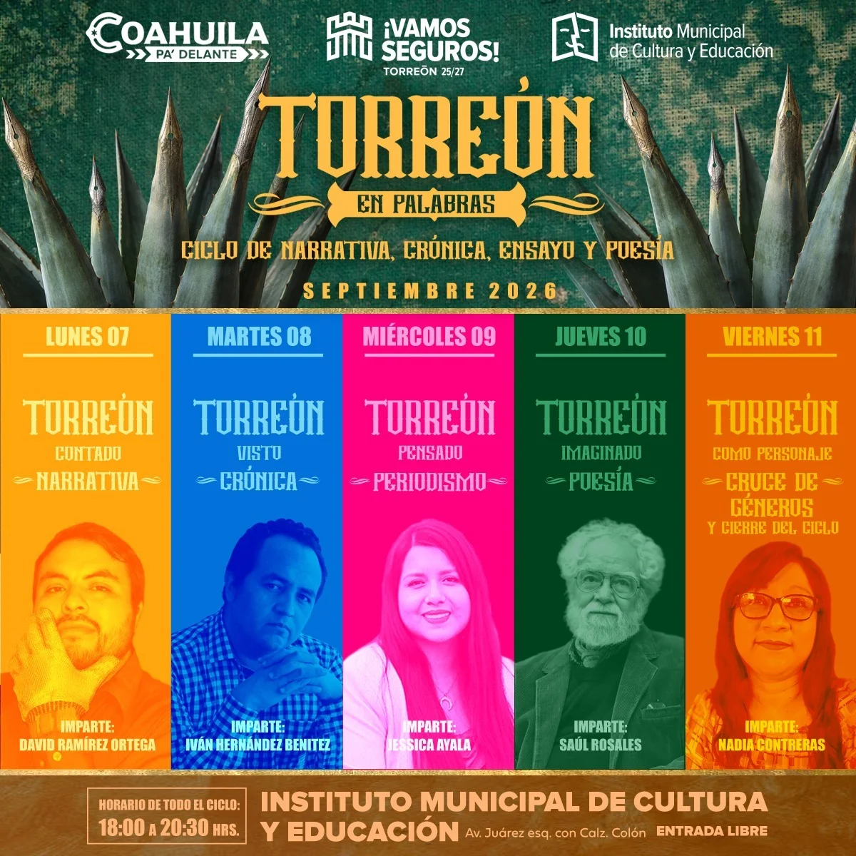 Torreón será contado a través de la literatura, el periodismo y la poesía