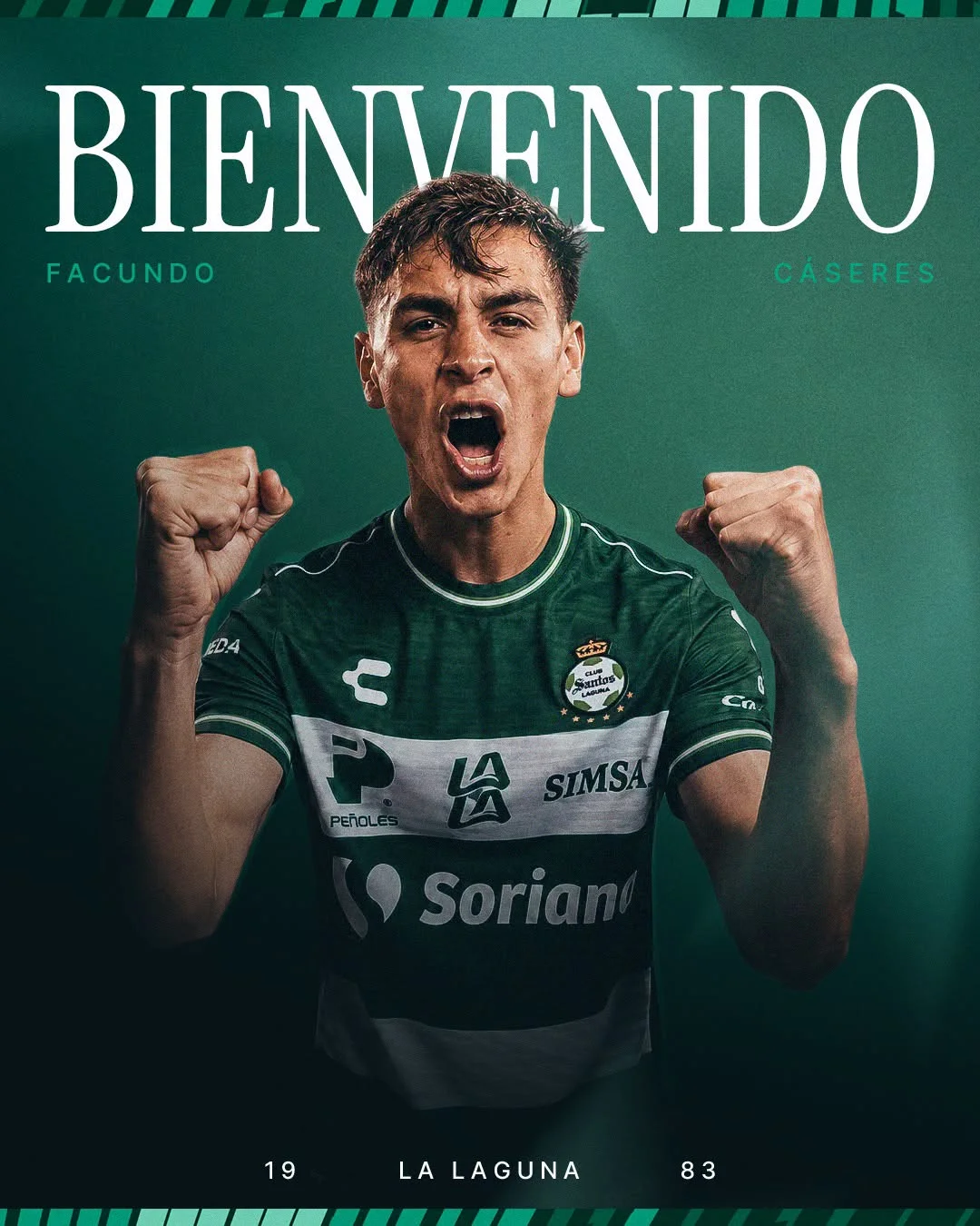Llega Facundo Cáseres como Refuerzo “cumpleañero” a Santos Laguna