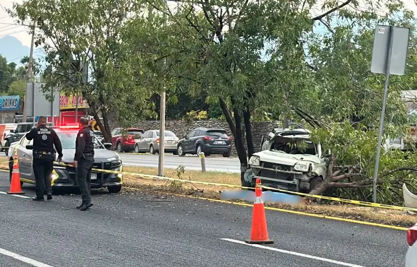 Identifican a mujer que murió tras estrellarse contra un árbol en la Carretera Nacional en Santiago