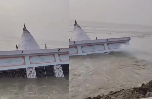 VIDEO: Un templo de Shiva de mas de un siglo es ‘tragado’ por el río Ganges en India; así ocurrió