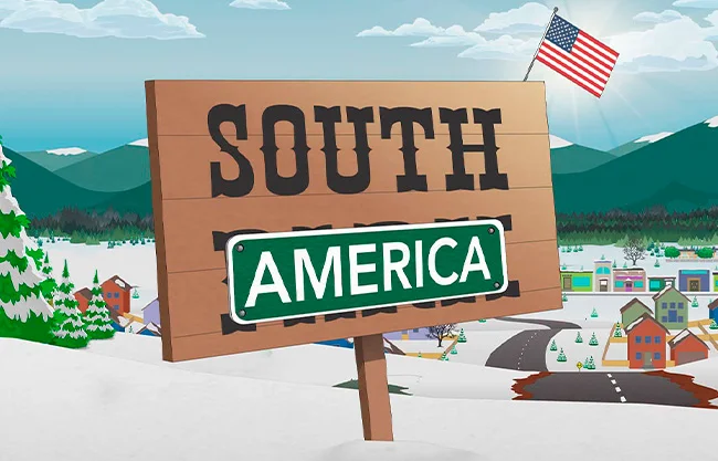 Adiós South Park, hola South America; la irreverente serie cambia de nombre para burlarse de Trump