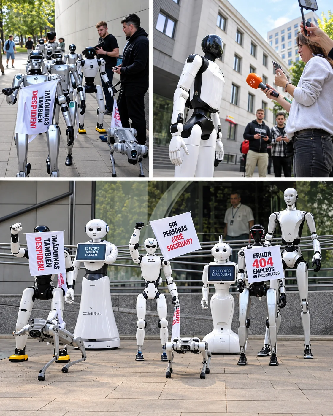 Robots "protestan" en Polonia y exigen reglas para la inteligencia artificial