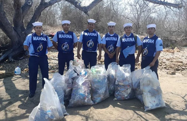 Semar retira más de 315 toneladas de residuos de playas mexicanas