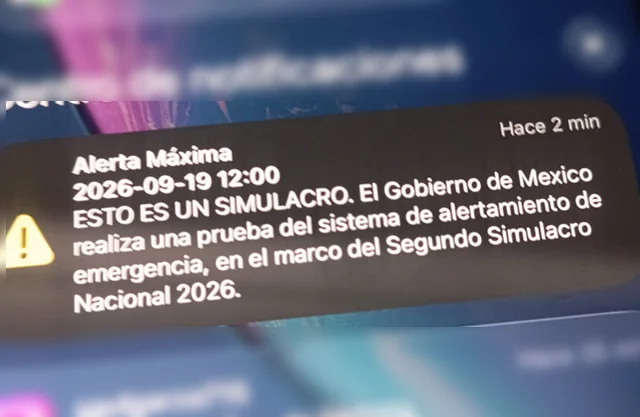 Se activa Alerta Sísmica por Simulacro Nacional 2026