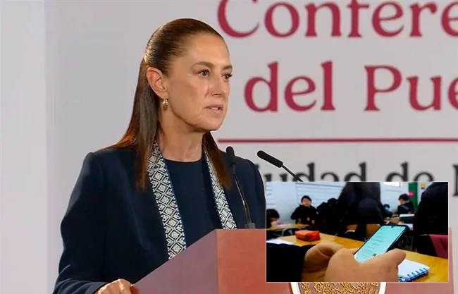 Sheinbaum anuncia restricción de celulares y pantallas en primarias y secundarias desde noviembre