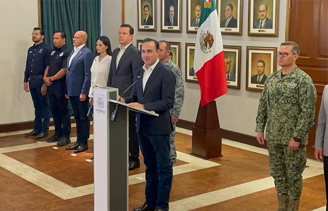 Aumenta a 12 mil elementos blindando Coahuila, habrá operativos conjuntos con NL y Durango: Manolo Jiménez
