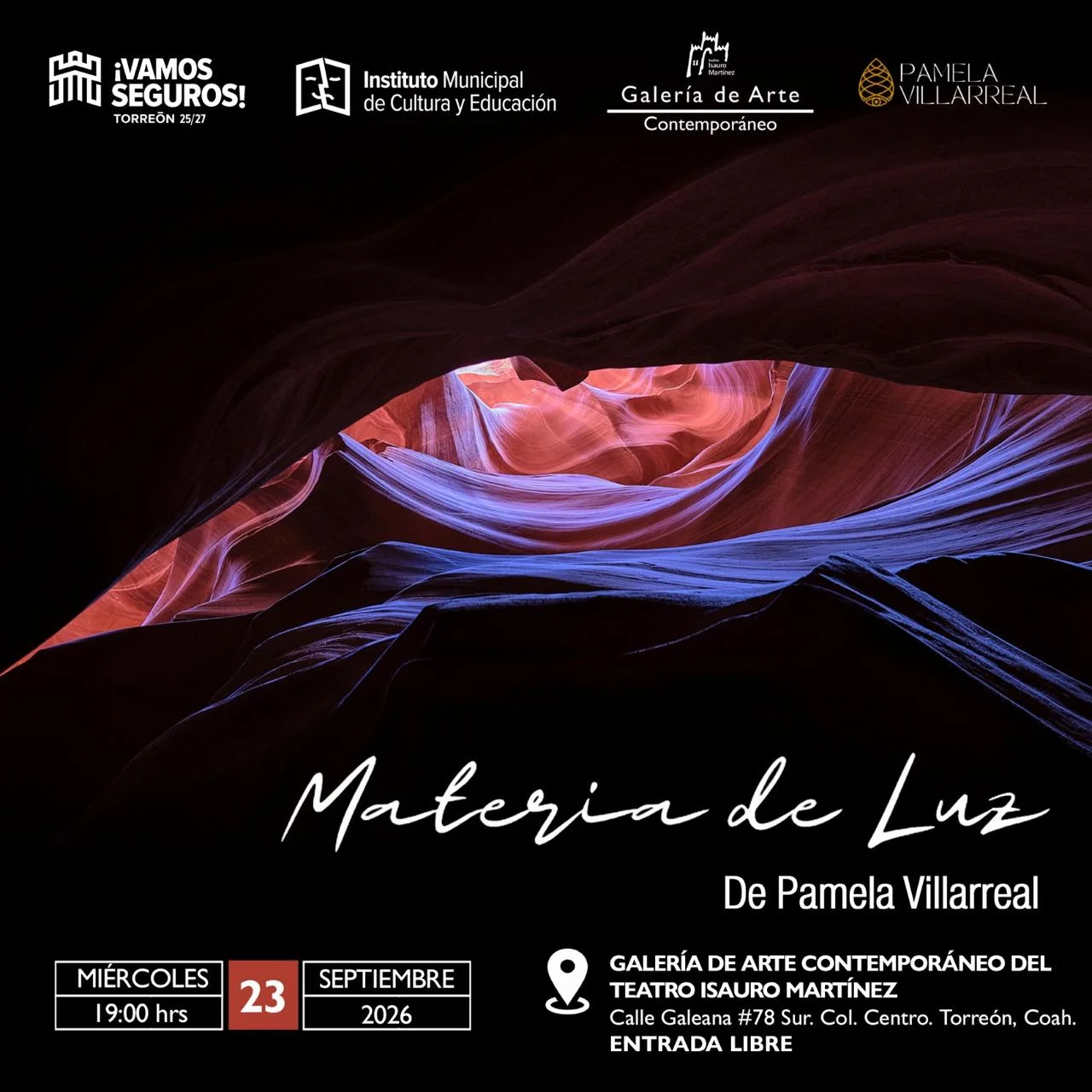 Inaugurarán “Materia de Luz”, exposición fotográfica de Pamela Villarreal en el Teatro Isauro Martínez