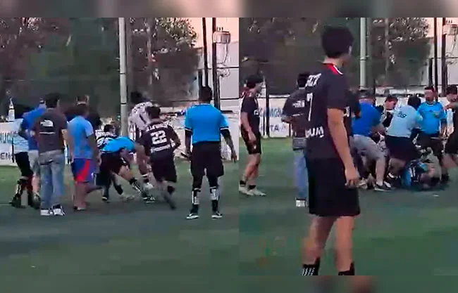 Captan agresión del equipo Cuervos de Escobedo hacia un árbitro en Monterrey