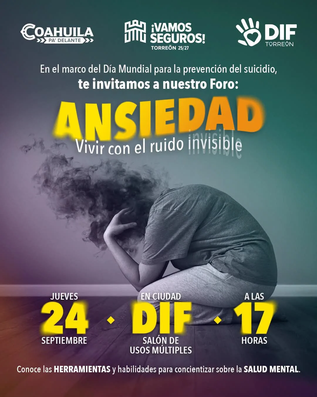 DIF Torreón realizará foro sobre ansiedad y prevención en salud mental