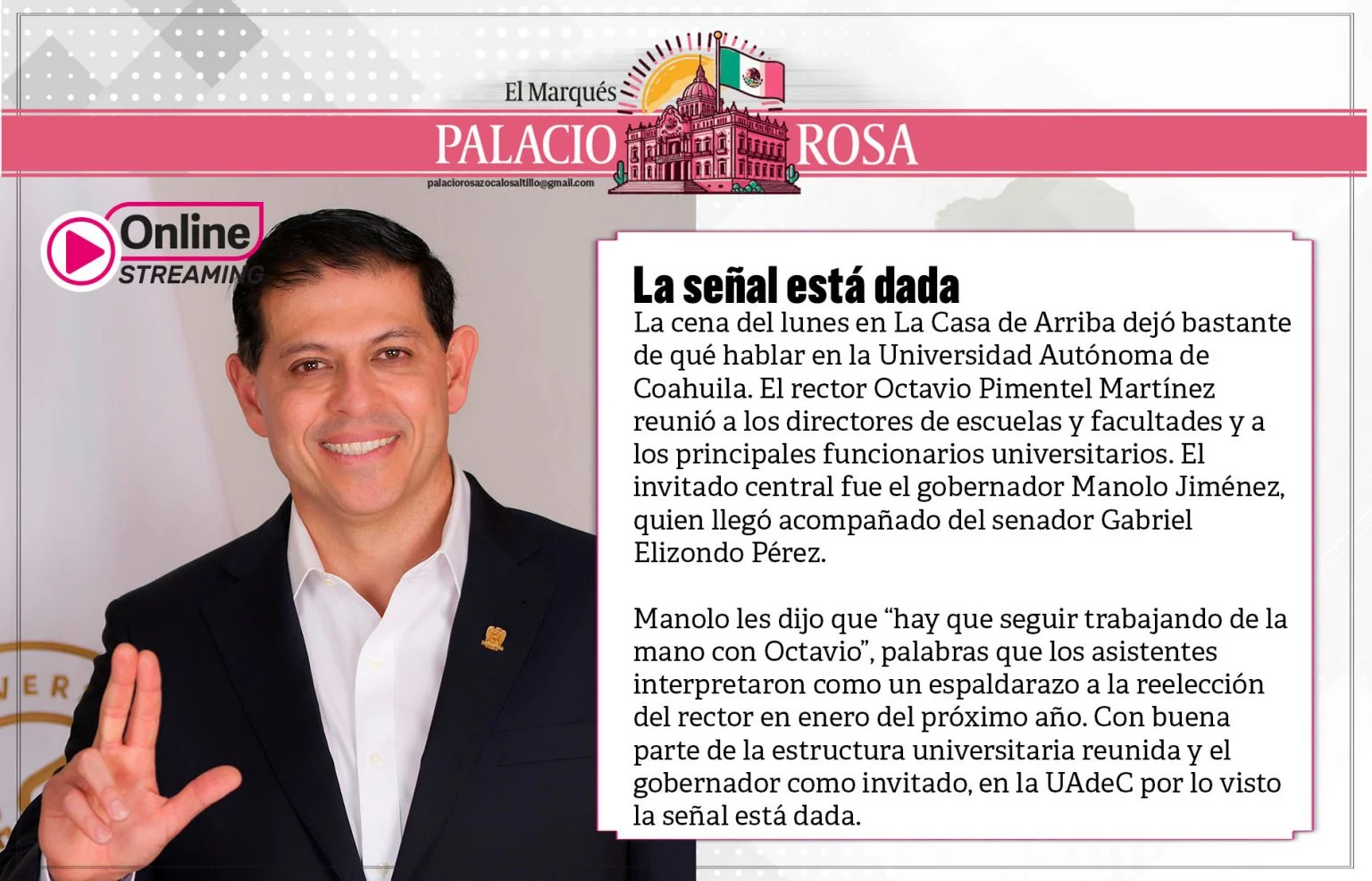 La señal está dada