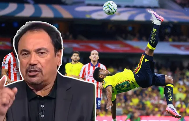 Hugo Sánchez se indigna tras gol de chilena de Borja