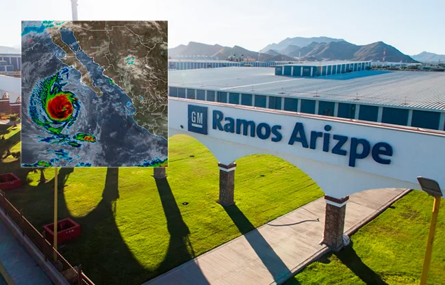 Huracán Polo afecta suministro de materiales y detiene producción en GM Ramos