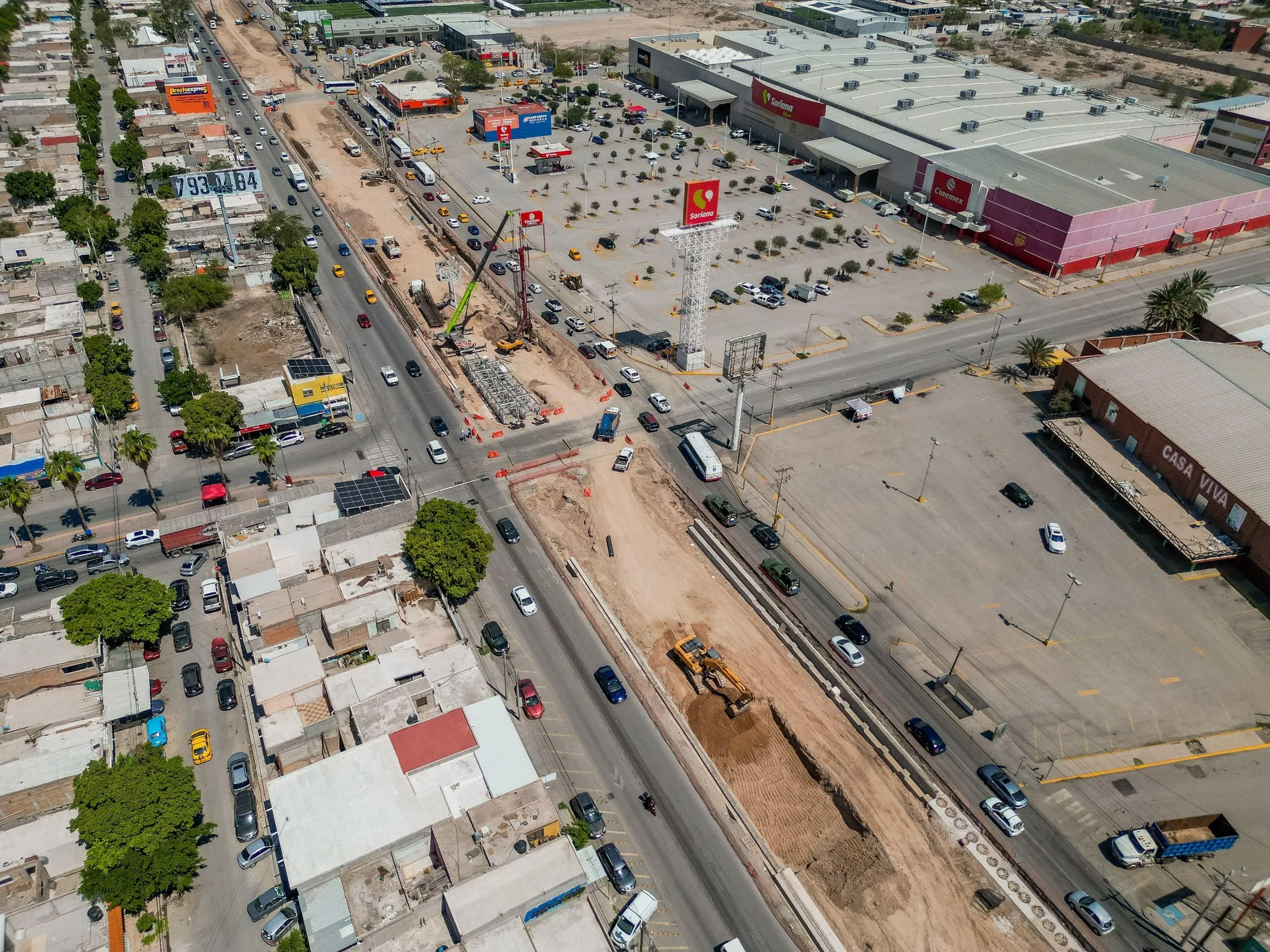 Sistema Vial Revolución-Vasconcelos llega al 48%; avanza estructura para las trabes