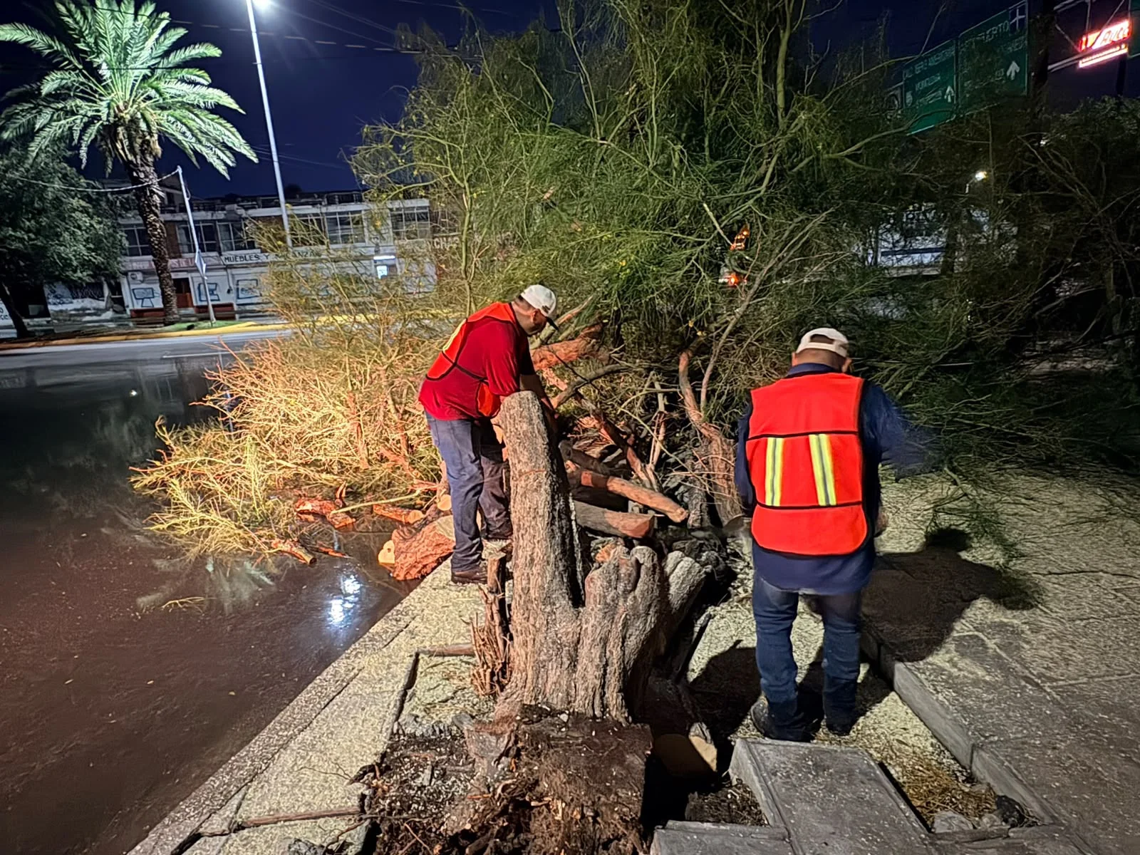 Persisten fallas eléctricas y anegaciones tras lluvias en Torreón; Ayuntamiento mantiene operativo